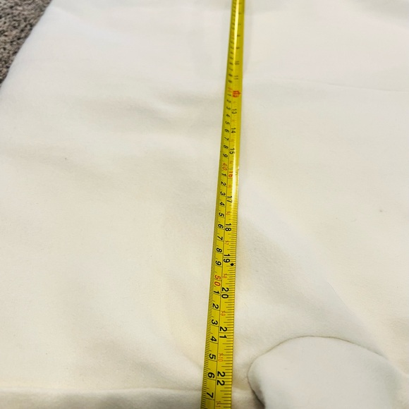 JustFab Cream Double-Breasted Coat - Picture 7 of 7